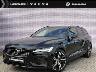 Volvo V60 2.0 T8 Recharge AWD R-Design 19"velgen | LED | HUD | Camera| Harman Kardon | Memory | Trekhaak | Adaptieve cruise control | Blis | Volvo on Call | stoel en stuur verwarming |
