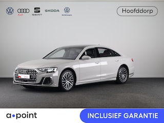 Audi A8 60 TFSI e quattro Lang 462 pk Tiptronic | Verlengde garantie | Navigatie | Panoramadak | Parkeersensoren (Park assist) | Rondomzicht camera | Stoelverwarming/ventilatie/massage v/a | B&O Soundsystem |