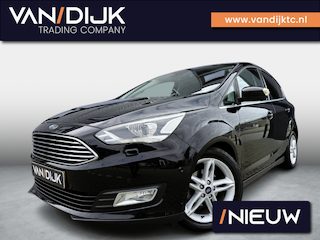 Ford C-MAX 1.0 Titanium ✓Distributieketting ✓Bi-Xenon ✓Navigatie ✓Camera ✓Apple Carplay & Android Auto ✓Stuur- Stoelverwarming ✓Cruise ✓Climate ✓Keyless ✓Lichtmetaal 17” ✓Trekhaak
