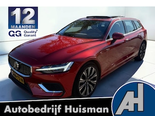 Volvo V60 2.0 T6 AWD Plug-in hybrid 293kW/399pk Aut8 Ultra Bright PANORAMADAK + HARMAN/KARDON + EL.TREKHAAK + STOELVENTILATIE&-MASSAGE + 360 CAMERA + BLIS + ADAPT.CRUISE + MATRIX LED + PILOT ASSIST + STUUR&STOEVERWARMING V&A + PARKSENSOREN + 18" LM-VELGEN!!