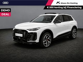Audi Q6 e-tron S edition performance 100 kWh 306pk · Panoramadak · Inklap. Trekhaak · 360 Camera · Elek. Stoelen + Geheugen Bestuurder · Matrix LED · Stoel-, Stuur & Achterbank verwarmd · Garantie t/m 25-05-2031 of 100.000km