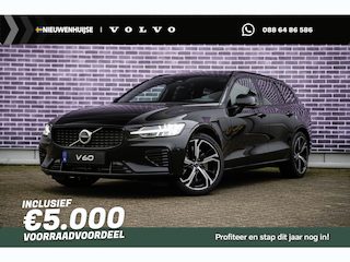 Volvo V60 2.0 T6 Plug-in hybrid AWD Ultra Dark | Schuif-/kanteldak | Head Up Display | Donker Glas | Sportstoelen | Power Seats | Harman Kardon |