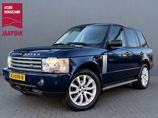 Land Rover Range Rover BWJ 2003 4.4 V8 286 PK Vogue AUTOMAAT / NW APK! TREKHAAK / 2 TONE LEDER / SCHUIF PANODAK / MEMORY STOELEN / STOEL + STUUR VERW. / ACHTERBANK VERW. / PDC / LMV / NAVI / CLIMA / CRUISE