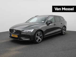 Volvo V60 2.0 T8 Recharge AWD R-Design VERWACHT !! | PANORAMADAK | MEMORY | NAVIGATIE | CAMERA | TREKHAAK | STOELVERWARMING | LEDER | SPORSTOELEN | ELEKTRISCHE STOEL | 12 MAANDEN BOVAG GARANTIE |