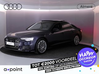Audi A6 Limousine 50 TFSI e quattro S edition 299 pk S-tronic | SOH 91% | Navigatie | Panoramadak | Trekhaak (wegklapbaar) | Parkeersensoren (Park assist) | Rondomzicht camera | Stoelverwarming | S-Line |