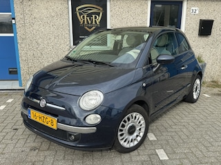Fiat 500 1.2 Lounge Pano Diepblauw