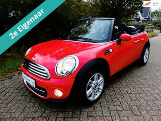 Mini Cooper Cabrio 1.6 120pk 110.000km. 2e eig. Clima Cruise Leder Navi Historie