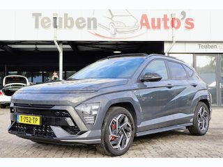 Hyundai Kona 1.6 GDI HEV N Line Sky | schuif-/kanteldak | Trekhaak | Stoelverwarming-ventilatie | Cruise control adaptief | 360 Camera | Zeer compleet!
