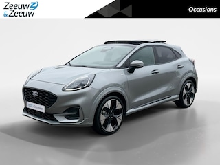 Ford Puma 1.0 EcoBoost Hybrid ST-Line X | Schuif/Kantel Dak | Stoel/Stuur/Voorruitverwarming | 19 inch | Apple/Android Carplay | Half Leder |