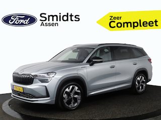 Skoda Kodiaq 1.5 TSI PHEV 204 pk Sportline | Stoelverw. | Stuurverw. | El. a. klep | El. verst. stoel + geh. | LED | 19" | Keyles entry |