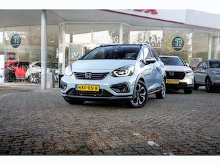 Honda Jazz 1.5 i-MMD 109pk Hybrid CVT Crosstar Automaat | Bi-Tone Surf Blue | Volledig onderhouden | Navigatie | PDC v/a | Camera | Carplay / Android