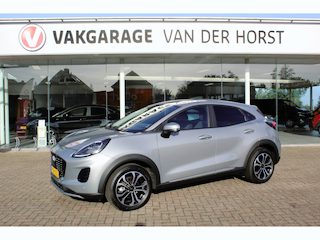 Ford Puma 1.0-125pk EcoBoost Mild-Hybrid Titanium. Z.g.a.n., slechts 3.700km ! Fabrieksgarantie t/m 15-04-2029 ! Autm. airco, navigatie, bluetooth telefoonvoor., winterpakket, rij assistent pakket, metallic lak, etc.