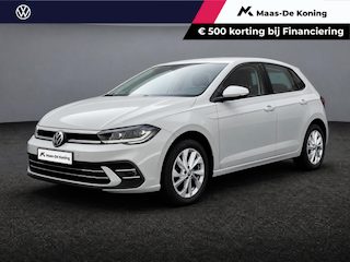 Volkswagen Polo 1.0 TSI 110pk DSG Style · Camera · Keyless · Stoelverwarming · Apple/Android Car Play · Matrix LED · Dodehoeksensoren · Navigatie · Verkeersbord Detectie · P-Sensoren ·