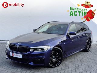 BMW 5-serie Touring 530i High Executive M-Sport 'Mediterran Blau' Trekhaak 2.000kg | Head-Up | Harman Kardon | Driving Assist. | DAB