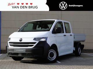 Volkswagen Transporter Pick-up Dubbele cabine L2 71kWh 136PK | Airco | Cruise control | Navigatie via Apple Carplay - Android Auto | All season banden | Trekhaak |