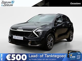 Kia Sportage 1.6 T-GDi Hybrid Dark Edition Dealer onderhouden | Navi | Bluetooth | Camera | Carplay | Climate & (adaptieve) cruise control  Stoelverwarming voor en achter | Trekhaak | Trekgewicht: 1.360 kg | Fabrieksgarantie t/m 5-2031 | NAP