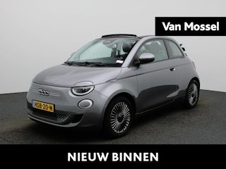 Fiat 500 RED 42 kWh | Cabrio | Apple Carplay / Android Auto | Climate Control | Stoel verwarming | Parkeer sensoren | Cruise Control | Navigatie | Bluetooth | Lichtmetalen Velgen |
