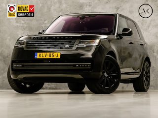Land Rover Range Rover 3.0 P510e Autobiography PHEV Automaat 510Pk (DEALER ONDERHOUDEN, LEDEREN HEMEL, MASSAGE, MEMORY, ACHTERASBESTURING, MERIDIAN, STOELKOELING/VERWARMING V+A, KOELKAST, 360 CAMERA, SFEERVERLICHTING, NIEUWE APK)