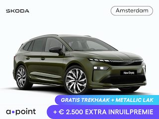 Skoda Enyaq 85 Sportline Tour Edition 286 pk | Winter Pakket | Panorama Dak | Trekhaak | Business Upgrade pakket - Advanced | Velgen: 21" lichtmetalen velgen Supernova, zwart gepolijst