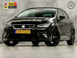 Seat Ibiza 1.0 TSI FR Automaat (APPLE CARPLAY, GROOT NAVI, LED KOPLAMPEN, BRUIN LEDER, SPORTSTOELEN, GETINT GLAS, CRUISE, MODE KNOP, NIEUWE APK, NIEUWSTAAT)