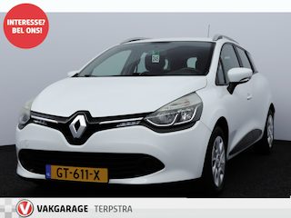 Renault Clio Estate 1.5 dCi ECO Expression/ HISTORIE!/ D-Riem verv: 152.000 KM!/ Trekhaak/ Navi/ Airco/ Cruise/ Elek. pakket/ Isofix/ Bluetooth/ Multi. Stuur/ Dakrails/ LED Dagrijverl.