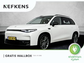 Leapmotor C10 Design 69.9 kWh 218pk | 420km WLTP Actieradius | Navigatie | Panoramadak | 360° Camera | Stoel- en stuurverwarming | Lederen elektrisch verstelbare en geventileerde stoelen | Elektrische achterklep | Adaptieve Cruise Control | Climate Control | Parkeersensoren | Led koplampen | Donker getint glas | 20" lichtmetalen velgen |