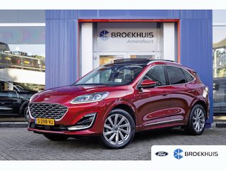 Ford Kuga 2.5 PHEV Vignale | Pano | Trekhaak | Leder | Memory | B&O | Head-up | Cruise adaptief | Stuur/stoel/voorruit verwarming | Camera | Achteruitrijcamera | Apple Carplay/Android Auto|telefoonintegratie premium | Cruise control adaptief met Stop&Go en stuurhulp