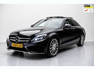 Mercedes-Benz C-klasse 180 AMG Aut NL-auto [ Panoramadak Sfeerverlichting Leder Stoelverwarming 19 Inch Full-LED ]