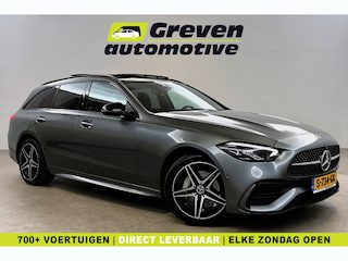 Mercedes-Benz C-klasse 300 e AMG | Pano | Virtual | Sfeer | 360° | Burmester | Trekhaak | Memory | Carplay | NAP
