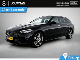 Mercedes-Benz C-klasse Estate 300 e Star Edition AMG Line Plus | AMG in en Exterieur | Sfeerverlichting | Memory Seats | Trekhaak | Panoramadak schuif kantel dak | Incl. 24 maanden Mercedes-Benz Certified Garantie.