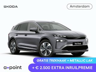 Skoda Enyaq 85 Business Edition 286 pk | Trekhaak | Achterbumper en dorpels in carosseriekleur | Velgen: 19" lichtmetalen velgen Regulus, antraciet gepolijst