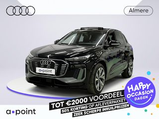 Audi Q6 e-tron S edition quattro 100 kWh 367 pk | Verlengde garantie | Warmtepomp | Navigatie | Panoramadak | Trekhaak (wegklapbaar) | Park assist | 360° camera | HUD | Passagiersscherm | Bang & Olufsen | S-Line |