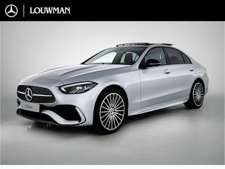 Mercedes-Benz C-klasse 300 e 140 Years Edition | AMG line | Trekhaak | Panoramaschuifdak | 360°-camera | Nightpakket | Adapt. Cruise Control |