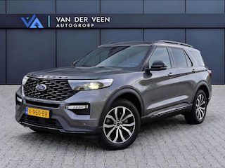 Ford Explorer 3.0 V6 EcoBoost PHEV ST-Line | Incl. 12 maanden garantie | 7-persoons | Trekhaak | Stoel/stuur verwarming | Stoelventilatie | Adaptieve cruise control | Climate control | Apple carplay/Android auto | Memory seat | Schuif/kantel dak |