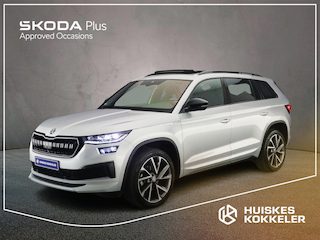 Skoda Kodiaq Sportline Business 1.5 TSI 150pk DSG Automaat Trekhaak, Panoramadak, Lederen bekleding, Verwarmde voorruit, Adaptive cruise control, Elektrische achterklep