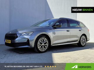 Skoda Octavia Combi 1.5 TSI MHEV Sportline / Fabrieksgarantie t/m 12-2026 / Adaptieve Cruise Control / Navigatie / Apple Carplay/Android Auto / Achteruitrijcamera / Stoelverwarming / Sportstoelen / Elektrische achterklep /