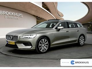 Volvo V60 T6 Inscription Plug-in hybrid AWD | Zeer compleet uitgevoerd | Long Range | ACC | Pano | Harman Kardon | Trekhaak | Stoel Ventilatie/Verwarming | Head-Up | 360 Camera