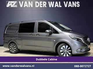 Mercedes-Benz Vito 116 CDI 164pk L2H1 Dubbele cabine Automaat Euro6 Airco | 5-Zits | Camera | 2x Zijdeur | LED | Apple Carplay 2500kg Trekhaak, Cruisecontrol, Android Auto, Lederen Bekleding, Parkeersensoren
