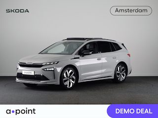 Skoda Enyaq 60 Sportline 204 pk | Panoramadak | Elek. stoel | Adaptive Cruise | Camera | Steel Grey