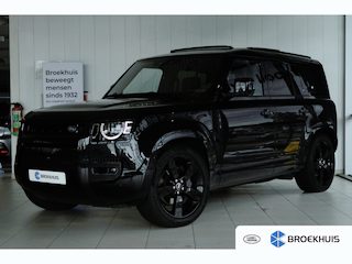 Land Rover Defender 110 3.0 P400 110 X-Dynamic HSE Grijs kenteken: €73.900 EX | Adapt. Cruise | Trekhaak | Meridian | Stoelventilatie | Schuifdak | Luchtvering | 360 Camera | Memory | 22 Inch | Keyless |