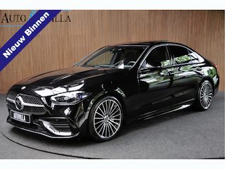 Mercedes-Benz C-klasse 300 e AMG Line Pano Leer 360° Memory Distronic+ HUD Matrix Laser LED Navi LED Nightpack Elektr. trekhaak PTS Ambient Plus LM velgen