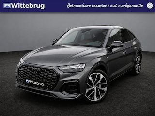 Audi Q5 50 TFSI e 299pk S line S-Tronic automaat / Panorama schuifk dak / Navigatie / luchtvering / LM 21 inch / Zwart optiek