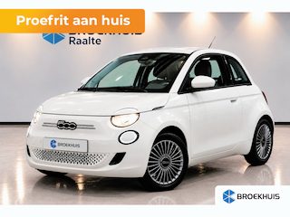 Fiat 500 Icon 42 kWh GROTE ACCU! | Carplay | Clima | Cruise | Lichtmetaal | | Airco (automatisch) | Alarm klasse 1(startblokkering) | Anti Blokkeer Systeem