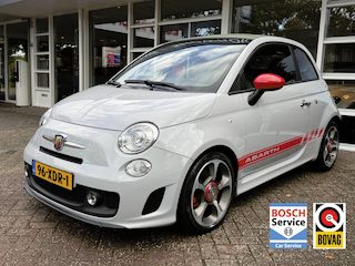Fiat 500 1.4-16V Abarth Cabrio NAP! Leer, Parkeersensoren, LM..