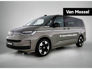 Volkswagen Multivan 1.5 eHybrid L1 Bulli Edition 4Motion 245PK | FACELIFT! | Automaat | Trekhaak | Elektrische Schuifdeuren | Elektrische Achterklep | Achteruirijcamera | Verwarmbare Voorstoelen | Verwarmbare Voorruit | Trekhaak | 7-Zits Vis-a-Vis | Multifunctioneel Stuurwiel | Verschuifbare Tafel | Adaptive Cruise Controle | Navigatie | IQ.Light | Glazen Panorama Dak |