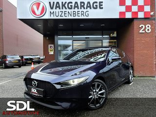 Mazda 3 2.0 e-SkyActiv-X M Hybrid 180PK!! // FULL LED // NAVI + CARPLAY // DODEHOEK // KEYLESS // 360 CAMERA // ADAPTIVE CRUISE // HUD