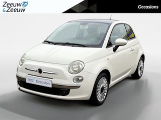 Fiat 500 1.2 Lounge airco , lm velgen , panoramadak , tel , usb , el ramen en spiegels .