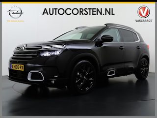 Citroën C5 Aircross 1.6T PHEV Hybrid 225PK Automaat Adap.Cruise Leder+Verwarmd Panoramadak Trekhaak Elek.Stoel+Memory Apple Carplay Android Auto Business Plus Ambiance Navi Lmv 19" Privacy Glas Led Isofix DAB Draadloos opladen Lane Assist Regen-Lichtsensor 1.300KG Trekgewicht Dealeronderhouden Origineel Nederlandse Auto