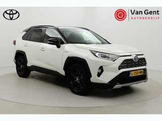 Toyota RAV4 2.5 Hybrid AWD Bi-Tone | Navigatie | Apple Carplay / Android Auto | Stoel-/stuurverwarming | Verwarmbare voorruit | Leder | BearLock | Parkeersensoren voor/achter | Camera | Keyless | Adaptive Cruise | Clima | 18 inch