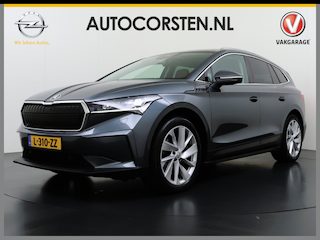 Skoda Enyaq iV 80 204PK SOH 90% Panoramadak Adap.Cruise Warmtepomp 3-Zone Ecc Stuur+Stoelverwarming Camera Assistentie Pakket Plus Comfort Plus Matrix Led Keyless Lmv 20" Apple Carplay Android Auto Draadloze telefoonlader Elek.Achterklep Privacy Glas Dealeronderhouden 1e Eigenaar